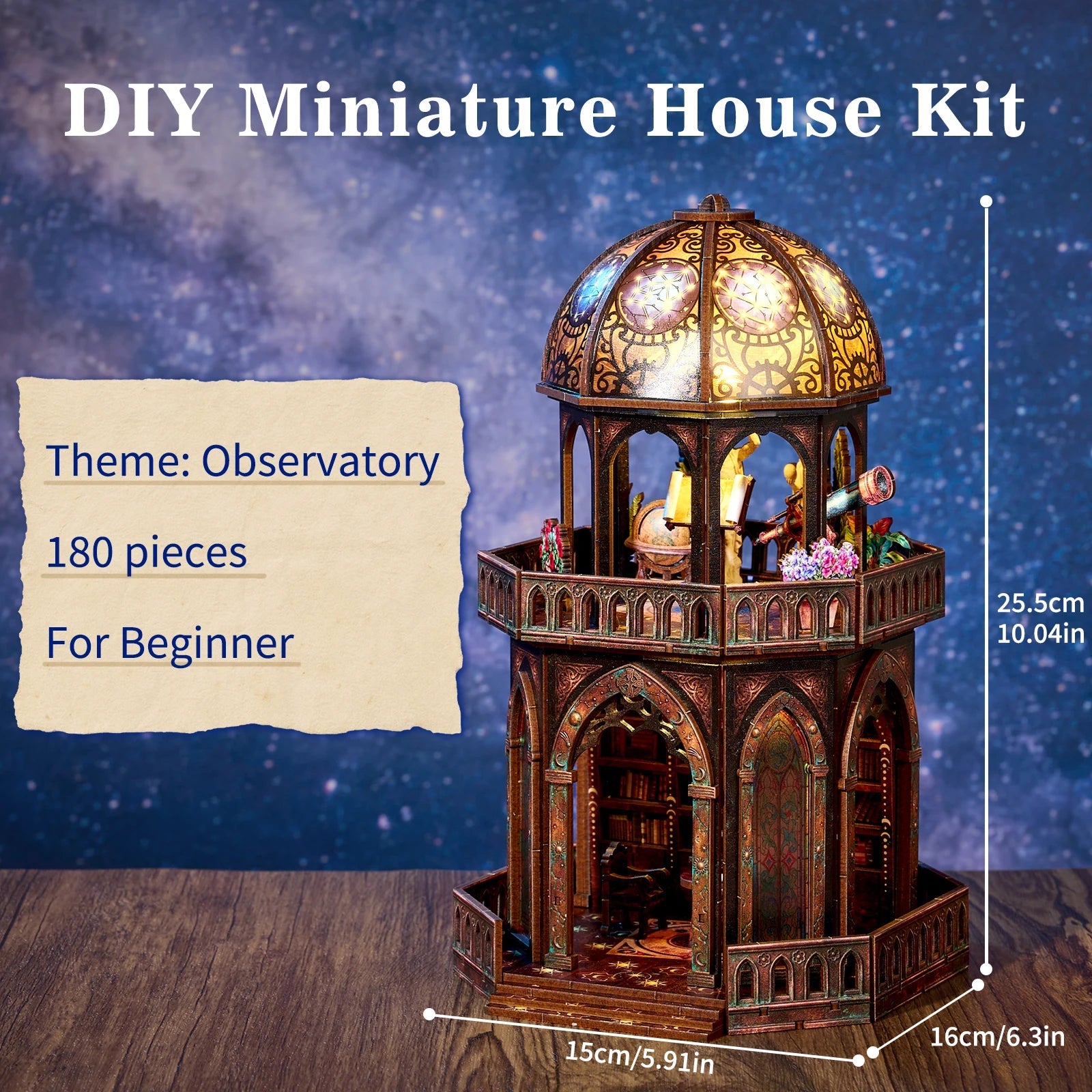 HiNooki - Observatory3D Wooden Puzzles