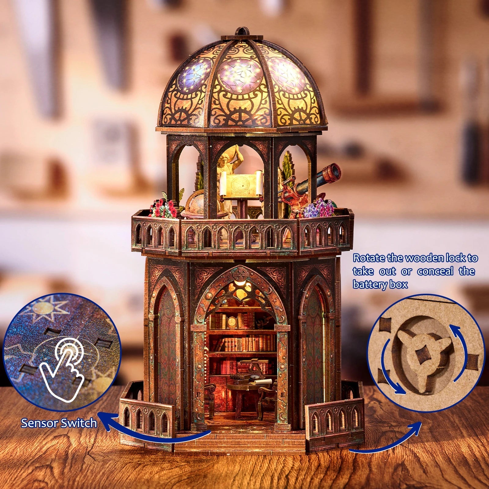 HiNooki - Observatory3D Wooden Puzzles