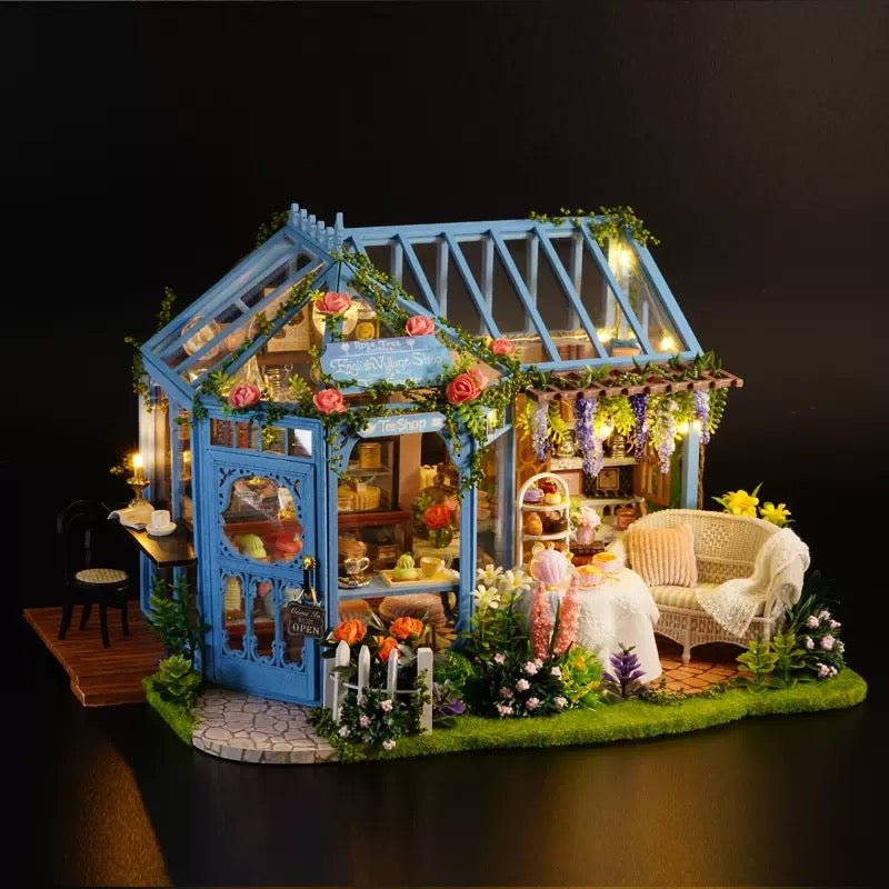 Rose Garden Tea House - DIY Miniature House | Wooden Tea House 