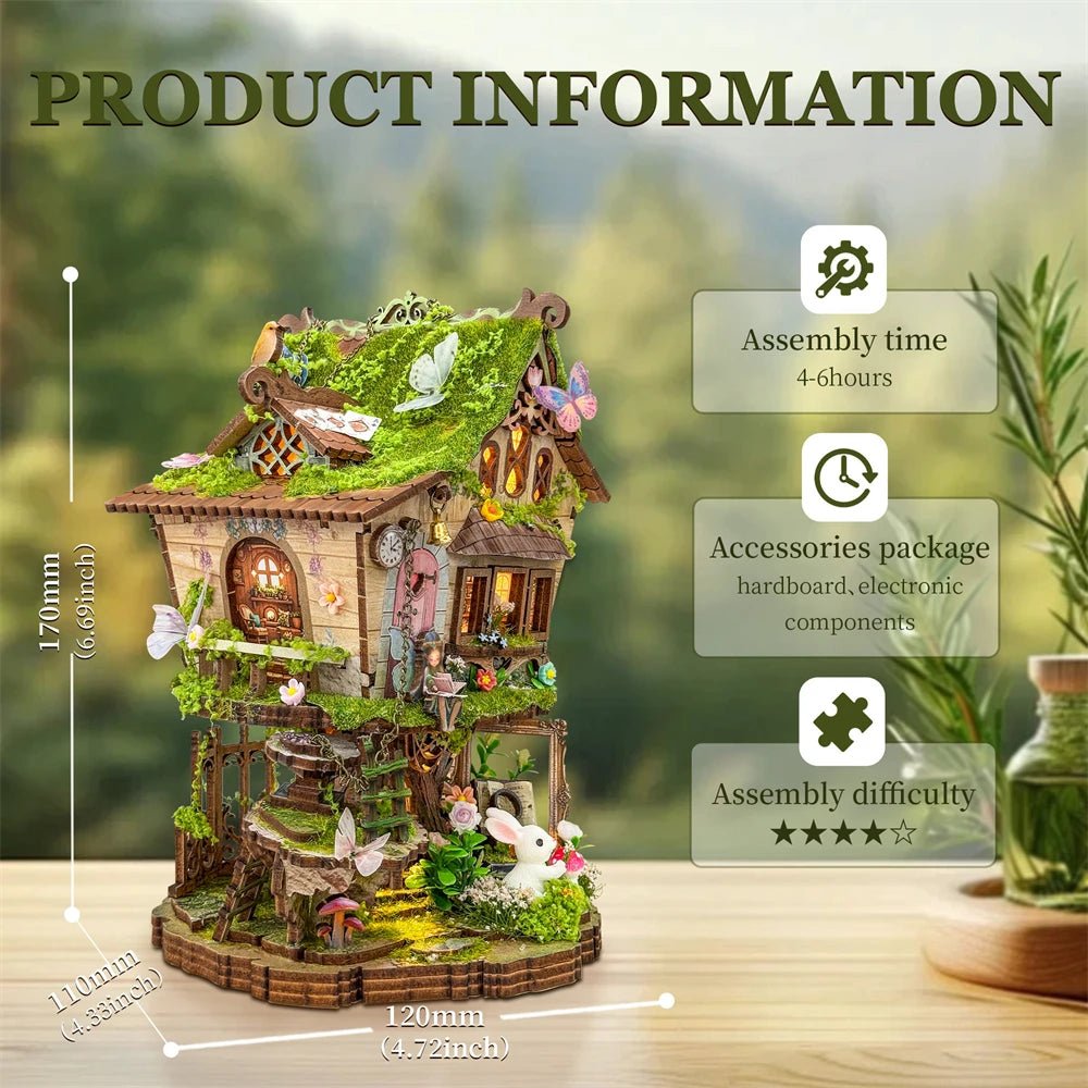 Rowan's Treehouse – DIY book nook kit, HiNooki (image 3)