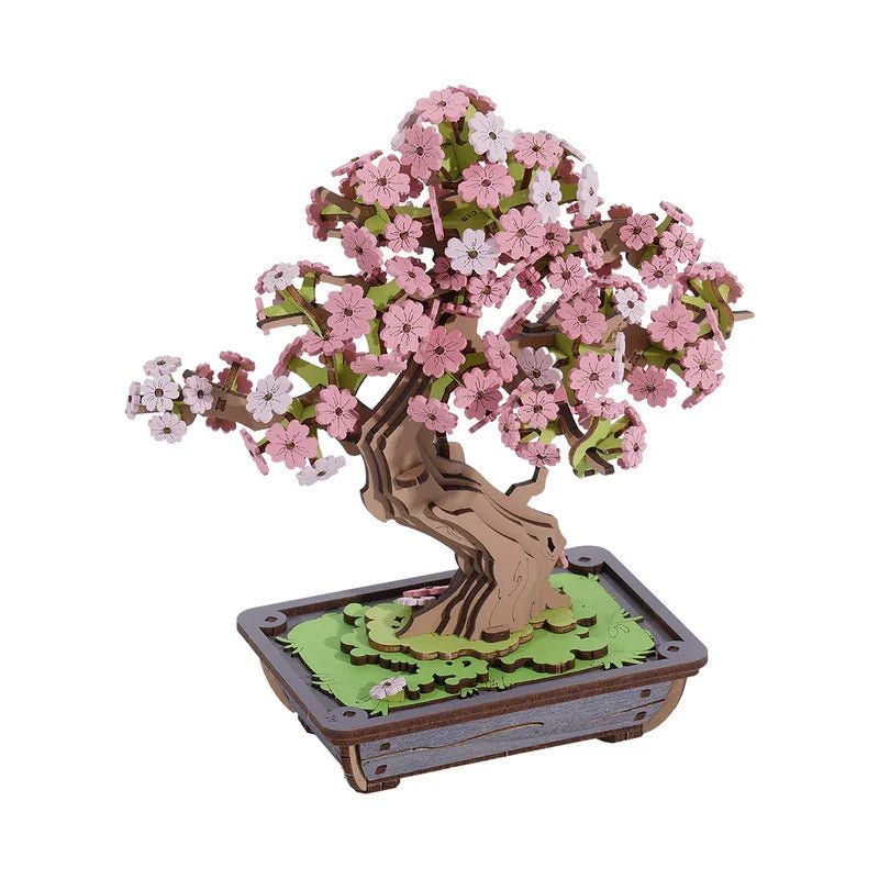 Sakura Bonsai DIY Book Nook Kit by HiNooki – Miniature Bookshelf Insert | Book Lovers Gift, Cozy Home Decor.