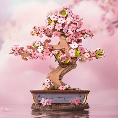 HiNooki - Sakura Bonsai3D Wooden Puzzles