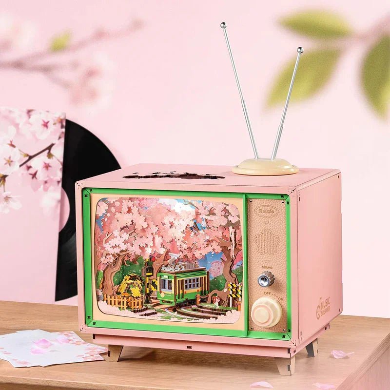 Sakura Dreamy Tour DIY Book Nook Kit by HiNooki – Miniature Bookshelf Insert | Book Lovers Gift, Cozy Home Decor.