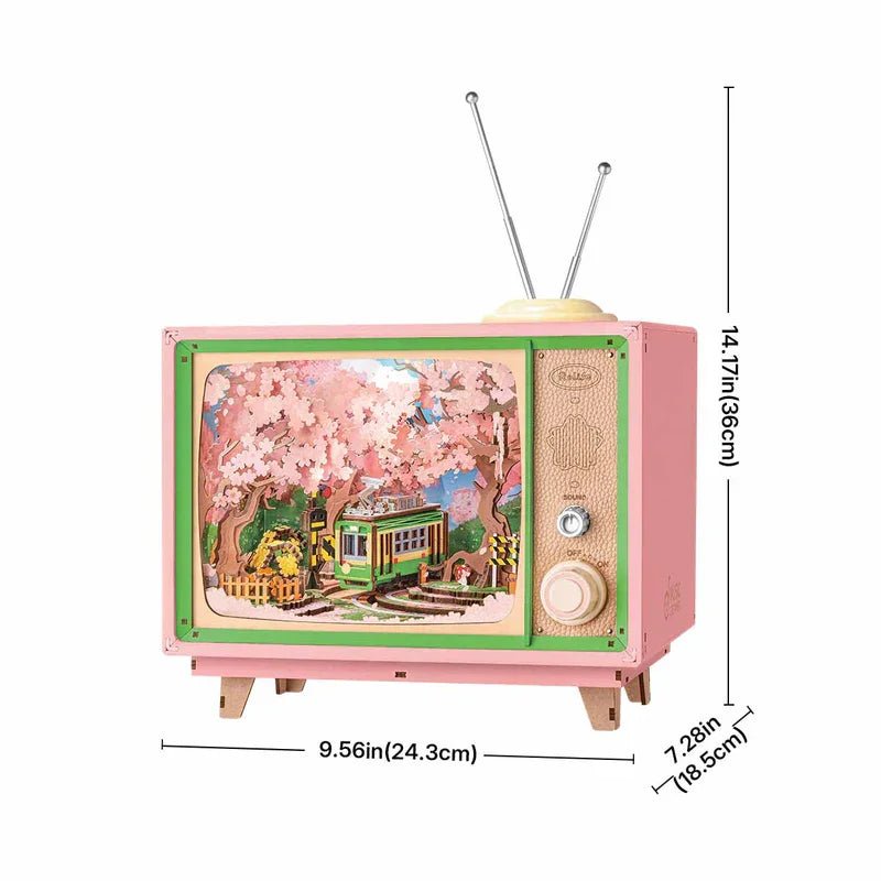 Sakura Dreamy Tour DIY Book Nook Kit by HiNooki – Miniature Bookshelf Insert | Book Lovers Gift, Cozy Home Decor.