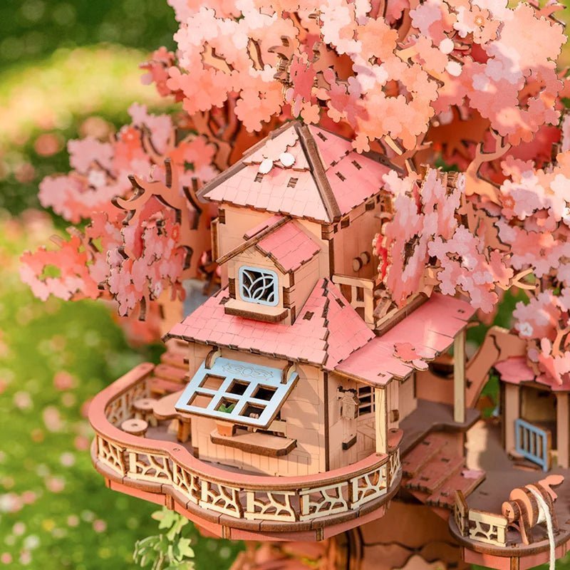 HiNooki - Sakura Tree House3D Wooden Puzzles