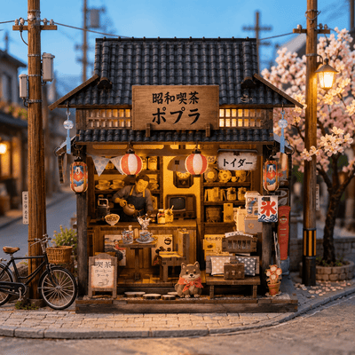 HiNooki - Showa TeahouseDIY Miniature House
