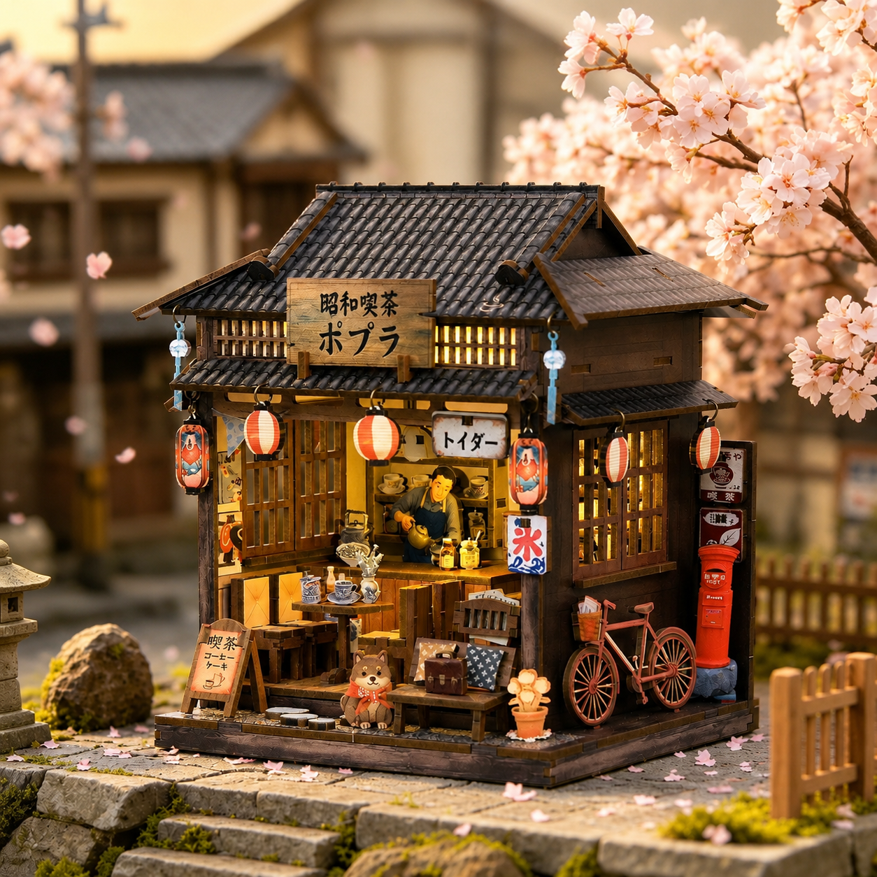 HiNooki - Showa TeahouseDIY Miniature House