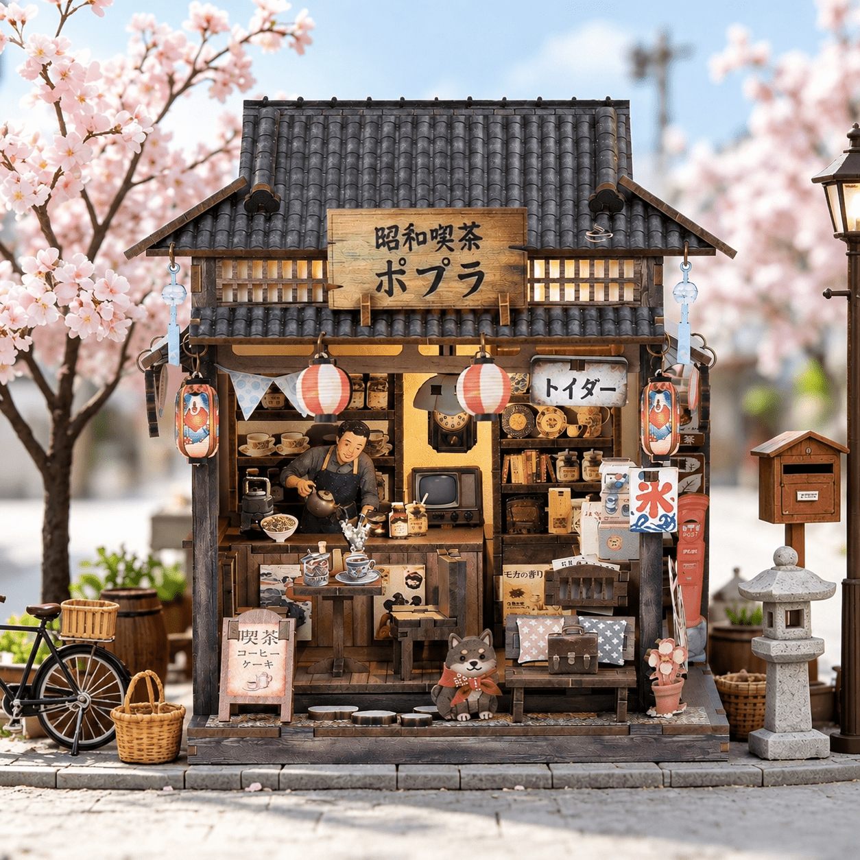 HiNooki - Showa TeahouseDIY Miniature House