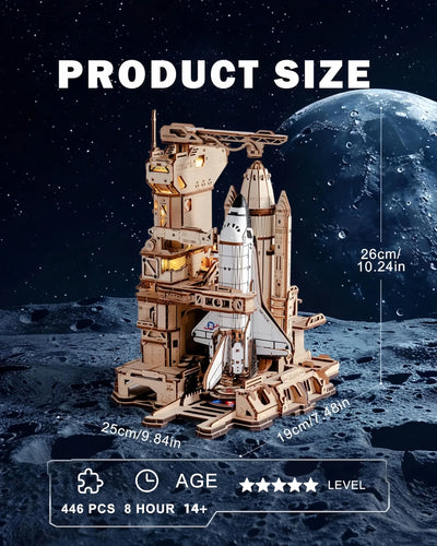 HiNooki - Space Shuttle3D Wooden Puzzles