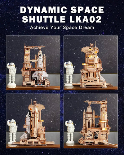 HiNooki - Space Shuttle3D Wooden Puzzles