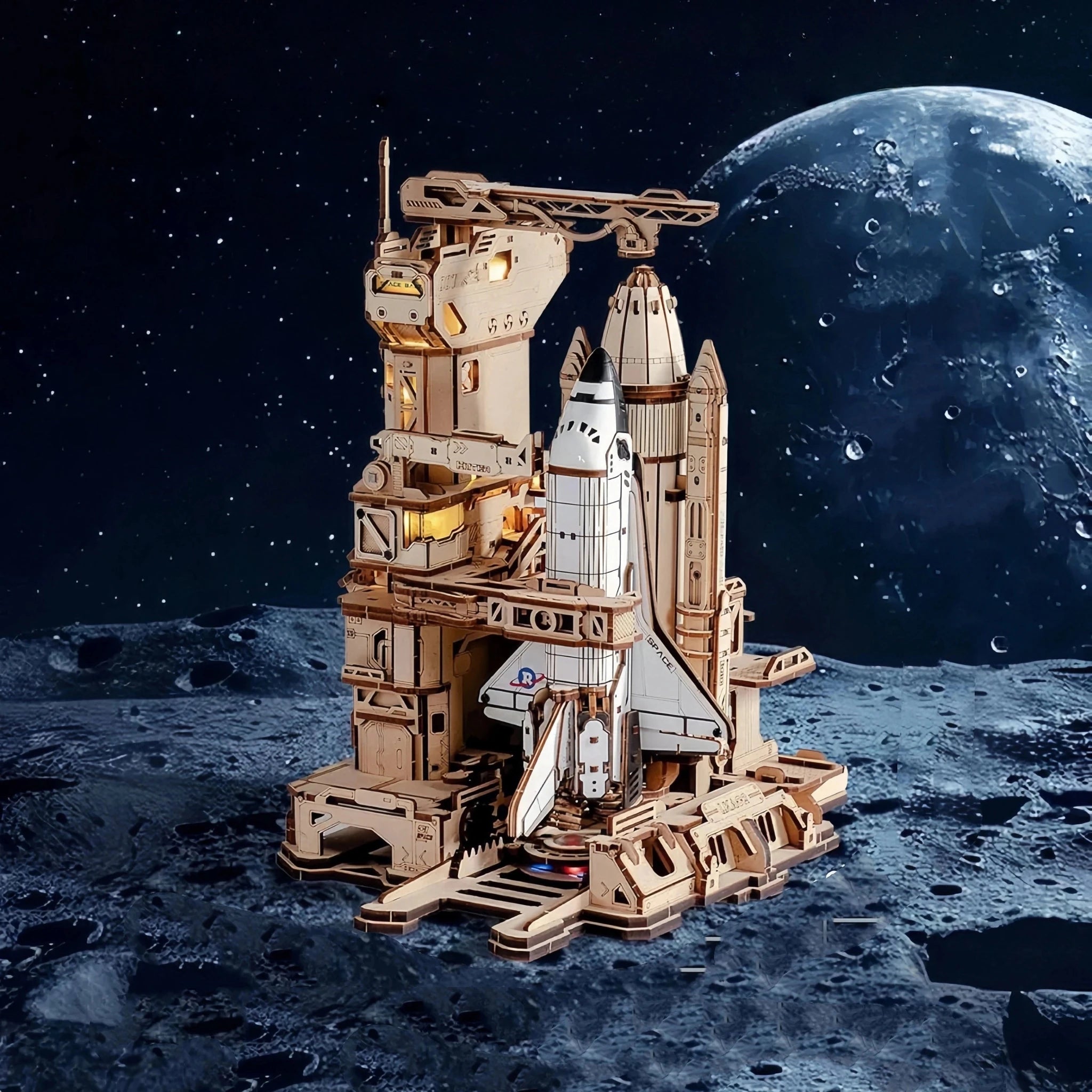 HiNooki - Space Shuttle3D Wooden Puzzles