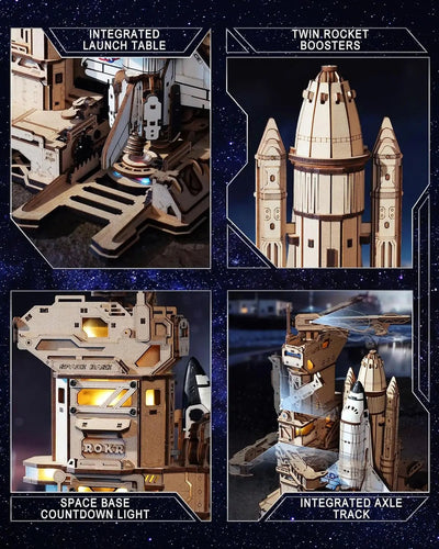 HiNooki - Space Shuttle3D Wooden Puzzles