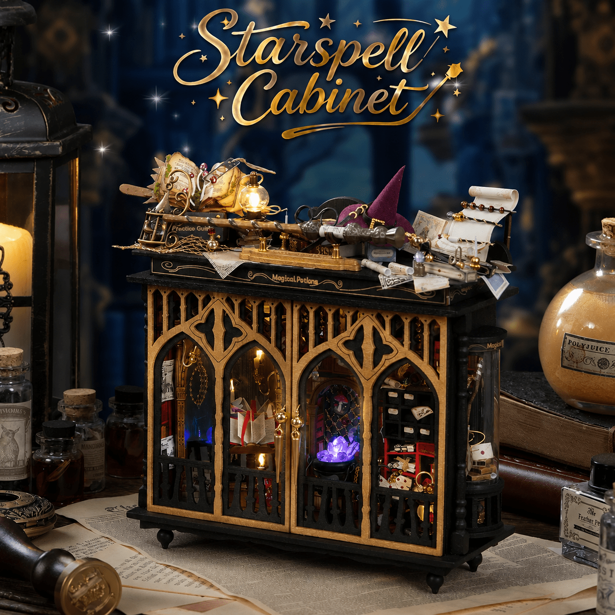 HiNooki - Starspell Cabinet3D Wooden Puzzles
