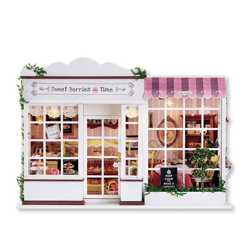 Sweet Berries Time DIY Book Nook Kit by HiNooki – Miniature Bookshelf Insert | Book Lovers Gift, Cozy Home Decor.