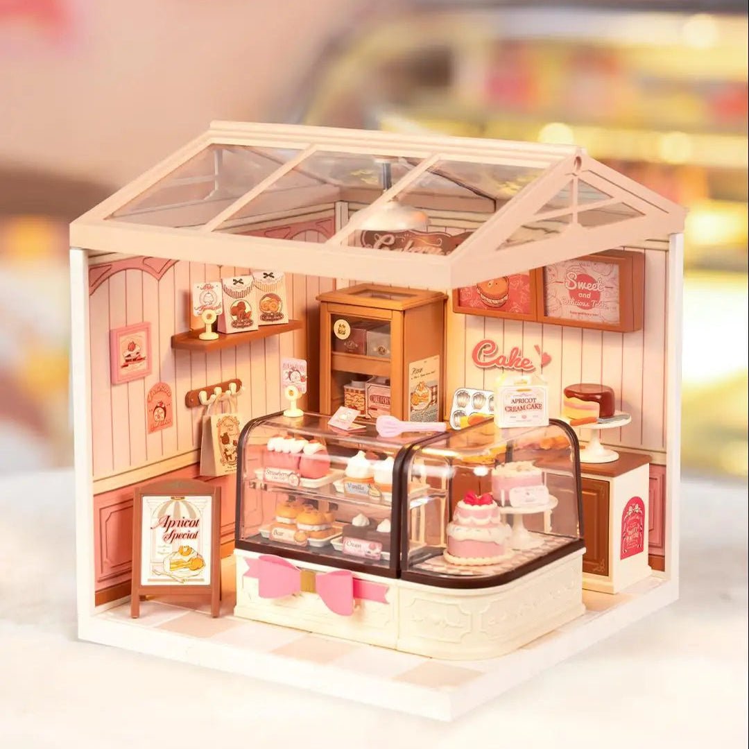 Tasty Cake Shop DIY Book Nook Kit by HiNooki – Miniature Bookshelf Insert | Book Lovers Gift, Cozy Home Decor.