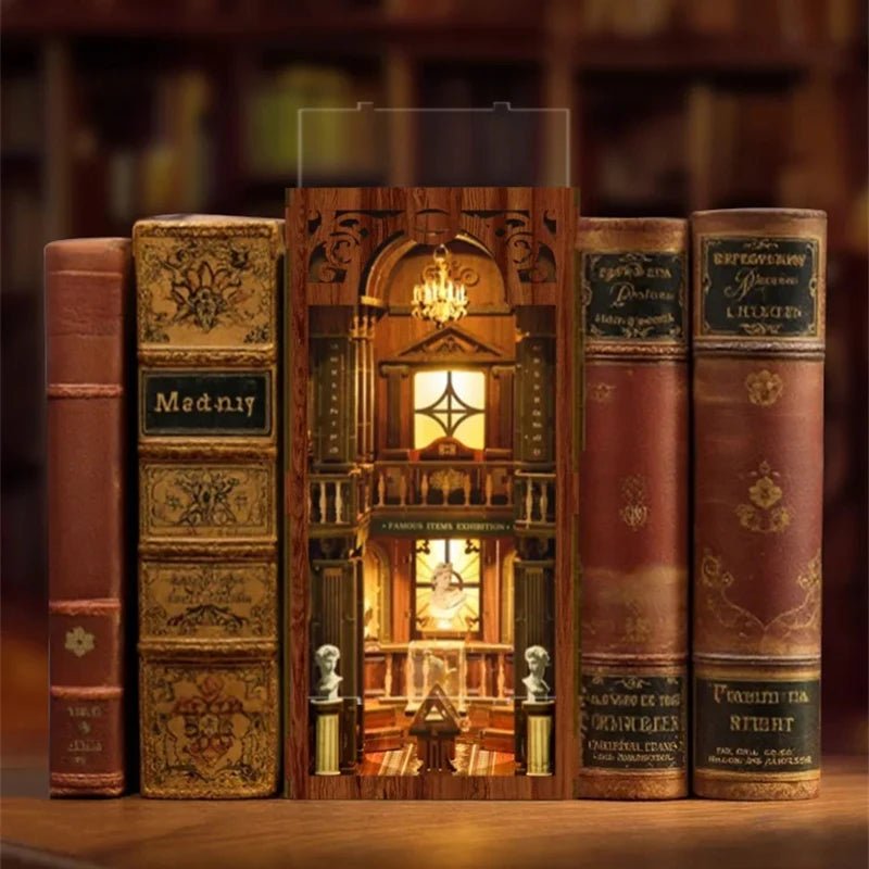 The Philosophical Library DIY Book Nook Kit by HiNooki – Miniature Bookshelf Insert | Book Lovers Gift, Cozy Home Decor.