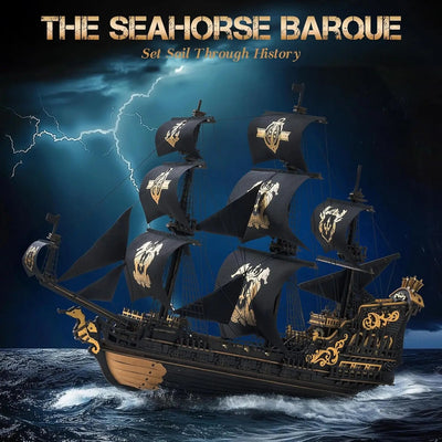 HiNooki - The Seahorse Barque3D Wooden Puzzles