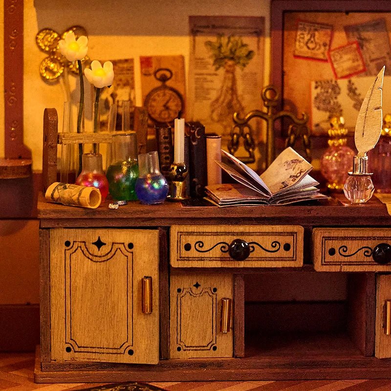 Wandering Wizard's Wagon 3D Wooden Puzzle Kit | HiNooki