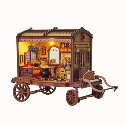 HiNooki - Wandering Wizard’s Wagon3D Wooden Puzzles