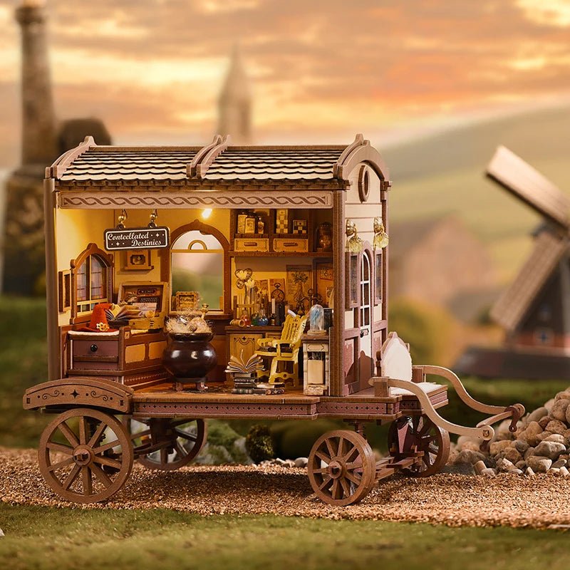 HiNooki - Wandering Wizard’s Wagon3D Wooden Puzzles
