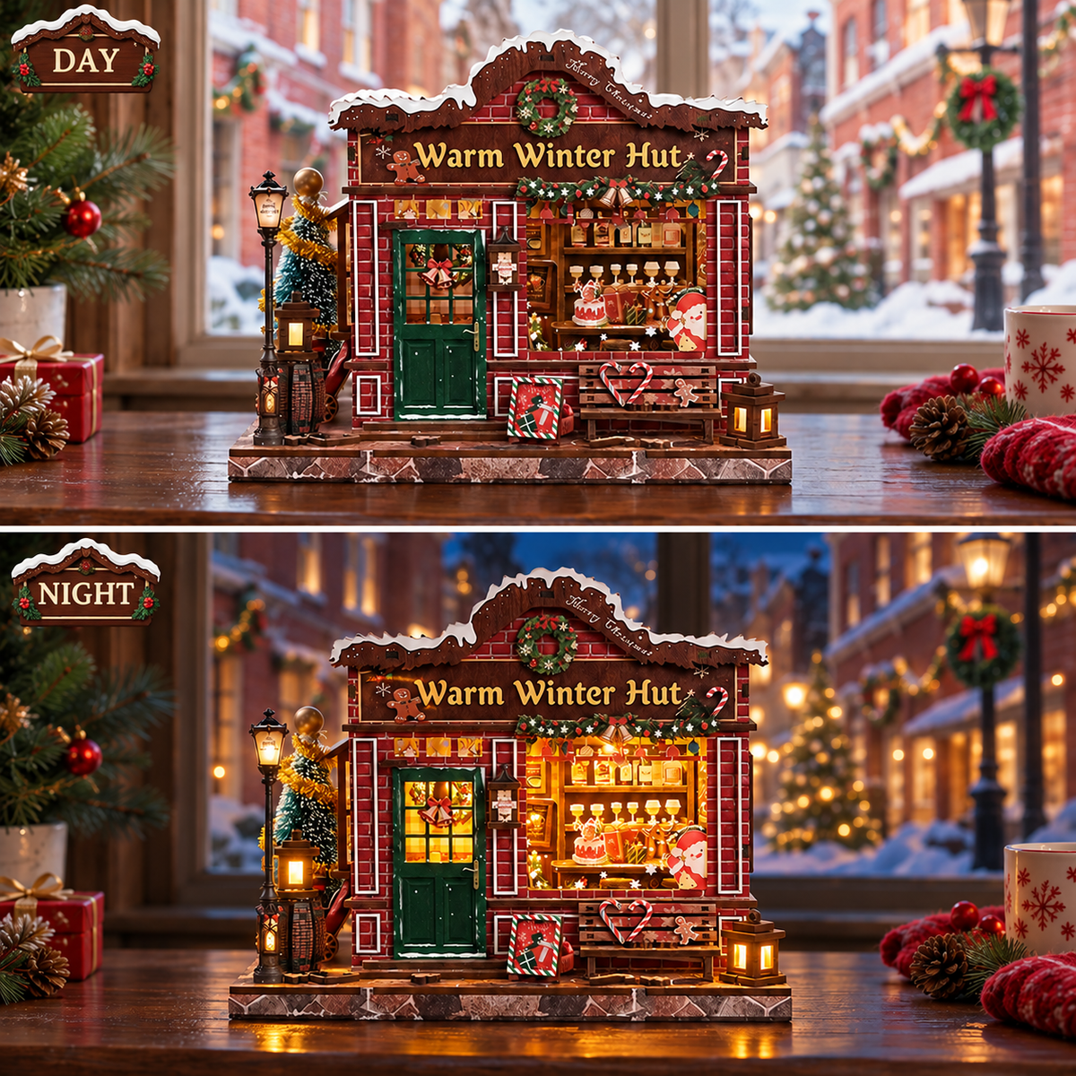 HiNooki - Warm Winter HutDIY Miniature House Kit