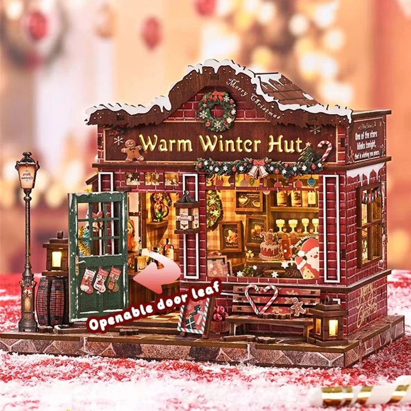 HiNooki - Warm Winter HutDIY Miniature House Kit