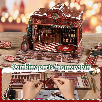 HiNooki - Warm Winter HutDIY Miniature House Kit