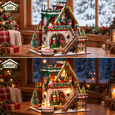 HiNooki - Winter Christmas CabinDIY Miniature House Kit