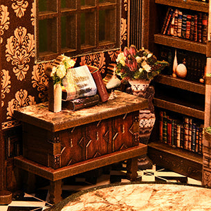 A desk by the window