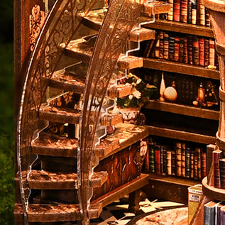 Curved stairs, intricate rails