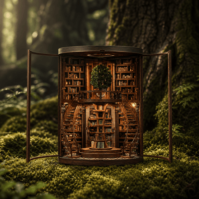 HiNooki - Wisdom Rings LibraryBook Nook